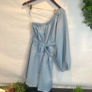 NWT Acoa Cold Shoulder Mini Dress with waist cut out